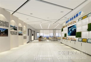郑州青山环保科技公司办公展厅装修设计方案